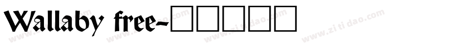 Wallaby free字体转换